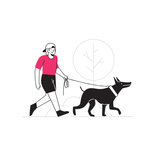 walking illustration